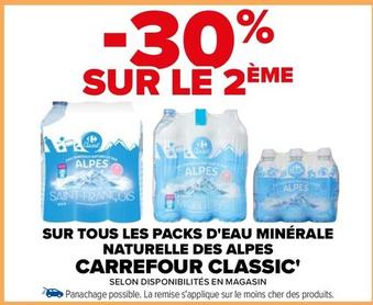 Eau offre sur Carrefour