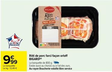 Rôti de porc offre sur Carrefour