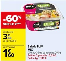 Salade offre sur Carrefour