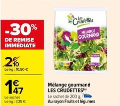 Salades offre sur Carrefour