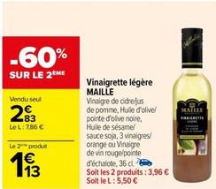 Vinaigrette offre sur Carrefour