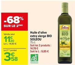 Huile d'olive extra vierge offre sur Carrefour