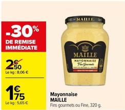 Mayonnaise offre sur Carrefour