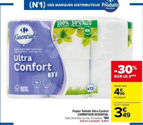 Papier toilette offre sur Carrefour