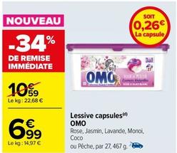 Lessive en capsules offre sur Carrefour