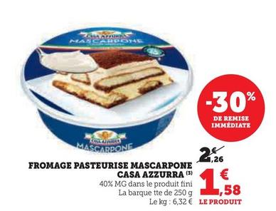 Casa Azzurra - Fromage Pasteurise Mascarpone offre à 1,58€ sur Hyper U