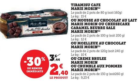 Marie Morin - Tiramisu Cafe offre à 2,4€ sur Hyper U