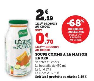 Knorr - Soupe Comme A La Maison offre à 2,19€ sur Super U