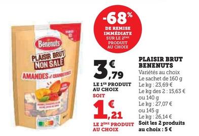 Bénénuts - Plaisir Brut offre à 3,79€ sur Super U