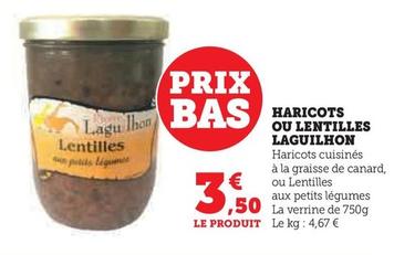 Haricots Cuisinés à La Graisse De Canard, Ou Lentilles offre à 3,5€ sur Super U