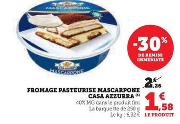 Casa Azzurra - Fromage Pasteurise Mascarpone offre à 1,58€ sur Super U
