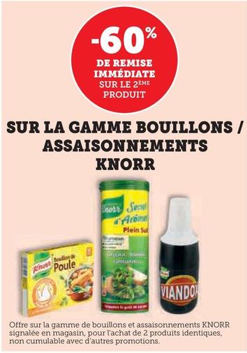 Knorr - Sur La Gamme Bouillons/Assaisonnements offre sur Super U