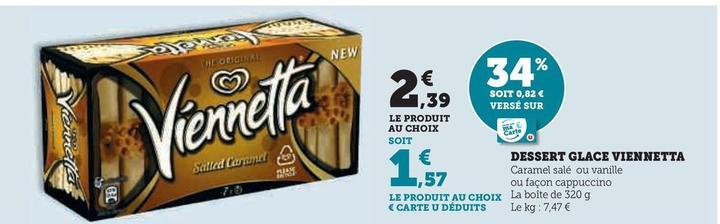 Algida - Dessert Glace Viennetta offre à 2,39€ sur Super U