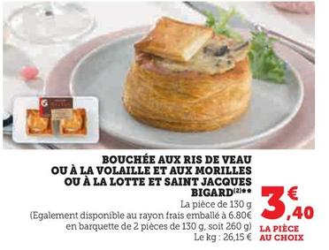 Bouchée Aux Ris De Veau offre à 3,4€ sur U Express