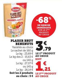 Bénénuts - Plaisir Brut offre à 3,79€ sur U Express