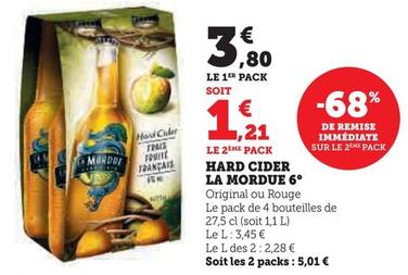 La Mordue - Hard Cider 6° offre à 3,8€ sur U Express