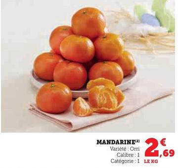 Mandarine offre à 2,69€ sur U Express