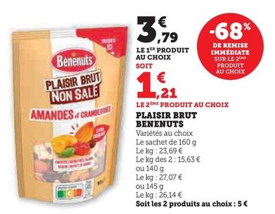 Bénénuts - Plaisir Brut offre à 3,79€ sur U Express