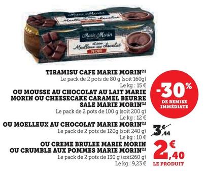 Marie - Tiramisu offre à 2,4€ sur U Express