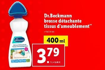 Dr Beckmann - Brosse Détachante Tissus Df Ameublement offre à 3,79€ sur Lidl