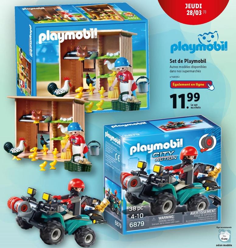 Playmobil - Set offre à 11,99€ sur Lidl