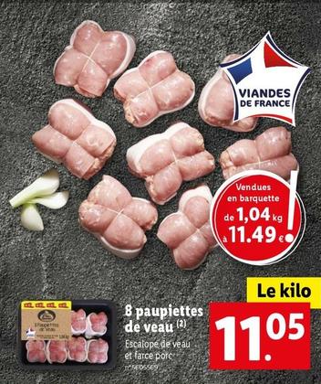 8 Paupiettes De Veau offre à 11,05€ sur Lidl