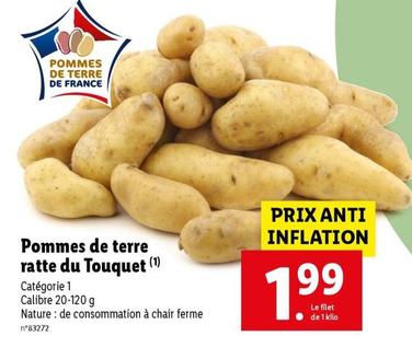 Pommes De Terre De France - Ratte Du Touquet  offre à 1,99€ sur Lidl