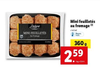 Deluxe - Mini Feuilletés Au Fromage offre à 2,59€ sur Lidl