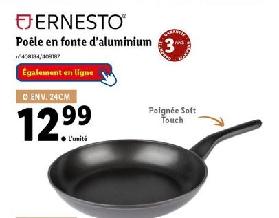 Ernesto - Poêle En Fonte D'aluminium offre à 12,99€ sur Lidl