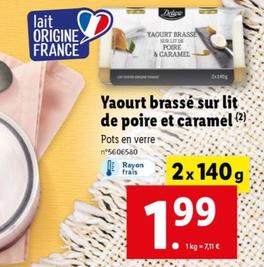 Yaourt Brasse - Sur Lit De Poire Et Caramel