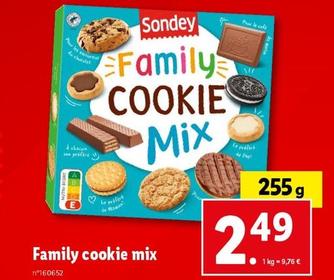 Sondey - Family Cookie Mix offre à 2,49€ sur Lidl