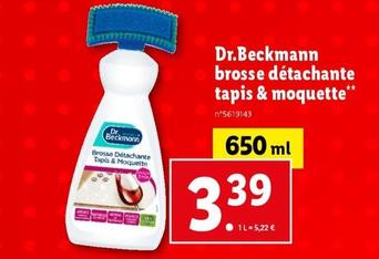 Dr. Beckmann - Brosse Détachante Tapis & Moquette offre à 3,39€ sur Lidl