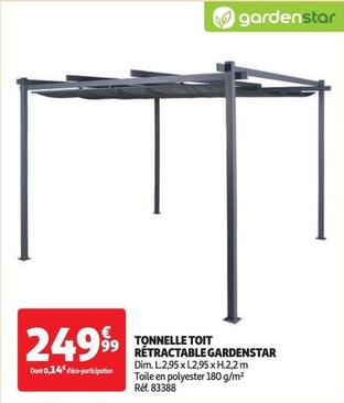 gardenstar - tonnelle toit retractable 