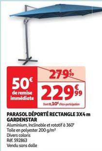 gardenstar - parasol deporte rectangle 