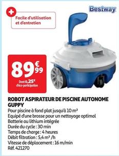 Bestway - Robot Aspirateur De Piscine Autonome Guppy