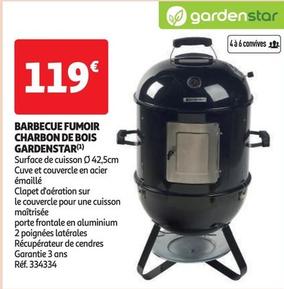 gardenstar - barbecue fumoir charbon de bois