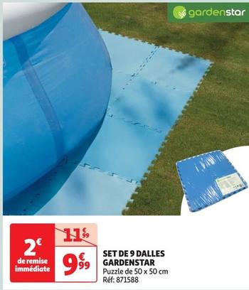 gardenstar - set de 9 dalles