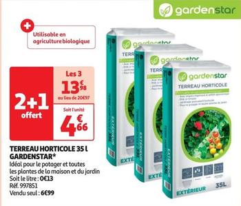 gardenstar - terreau horticole 35 l