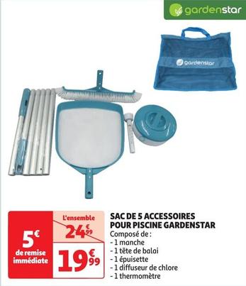 gardenstar - sac de 5 accessoires pour piscine