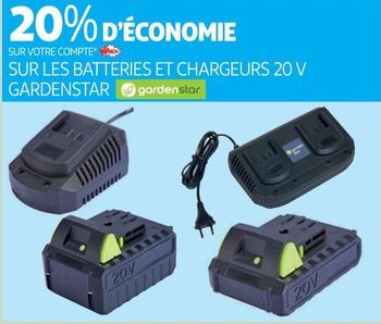 gardenstar - sur les batteries et chargeurs 20 v