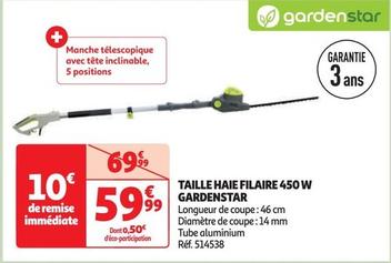 gardenstar - taille haie filaire 450 w