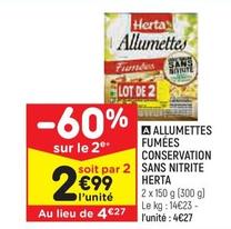 Herta - Allumettes Fumées Conservation Sans Nitrite