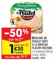 Fleury Michon - Blanc De Poulet Rôti À La Broche