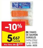 Leader Price - Paves De Saumon Surgelés