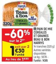 Harry's - Pain De Mie Céréales Et Graines Beau & Bon