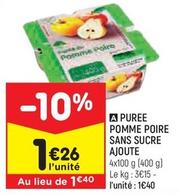 Puree Pomme Poire Sans Sucre Ajoute