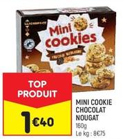 leader price - mini cookie chocolat nougat