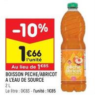 Leader Price - Boisson Peche/Abricot A L'Eau De Source