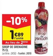 Leader Price - Sirop De Grenadine