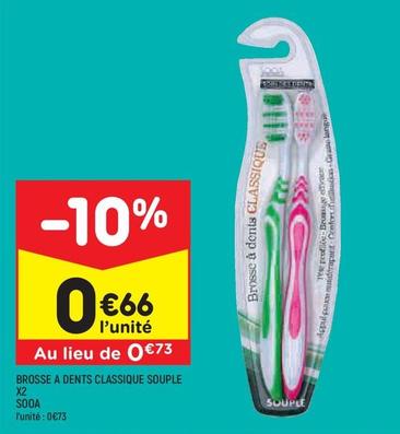 Sooa - Brosse A Dents Classique Souple X2 